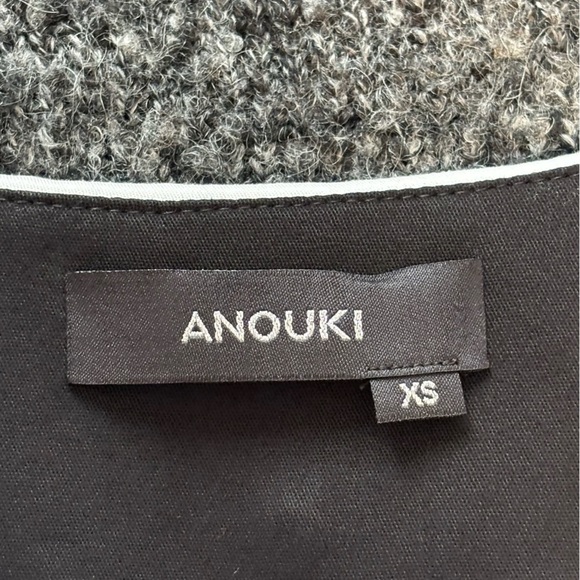 Anouki Designer Sz XS Amore Black And White Embellished Cotton Dress - Picture 10 of 16